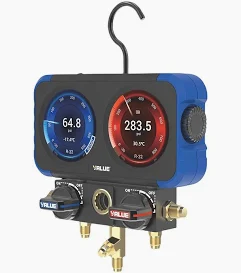 TF-VRM2-X VALUE MANOMETRE ECRAN COULEUR, INTERFACE HD, 3 VOIES TOUS FLUIDES - COFFRET - BATTERIE