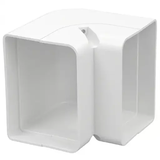 COUDE EXTERIEUR 100X75MM RAL 9010 BLANC COOL
